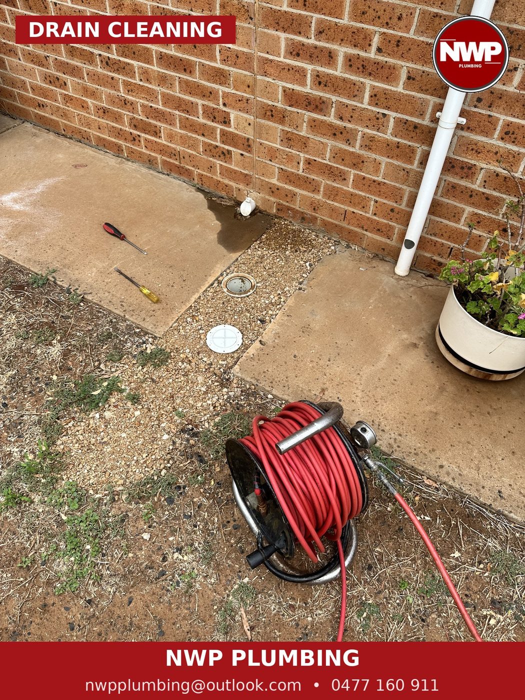 Drain cleaning with high pressure jetter