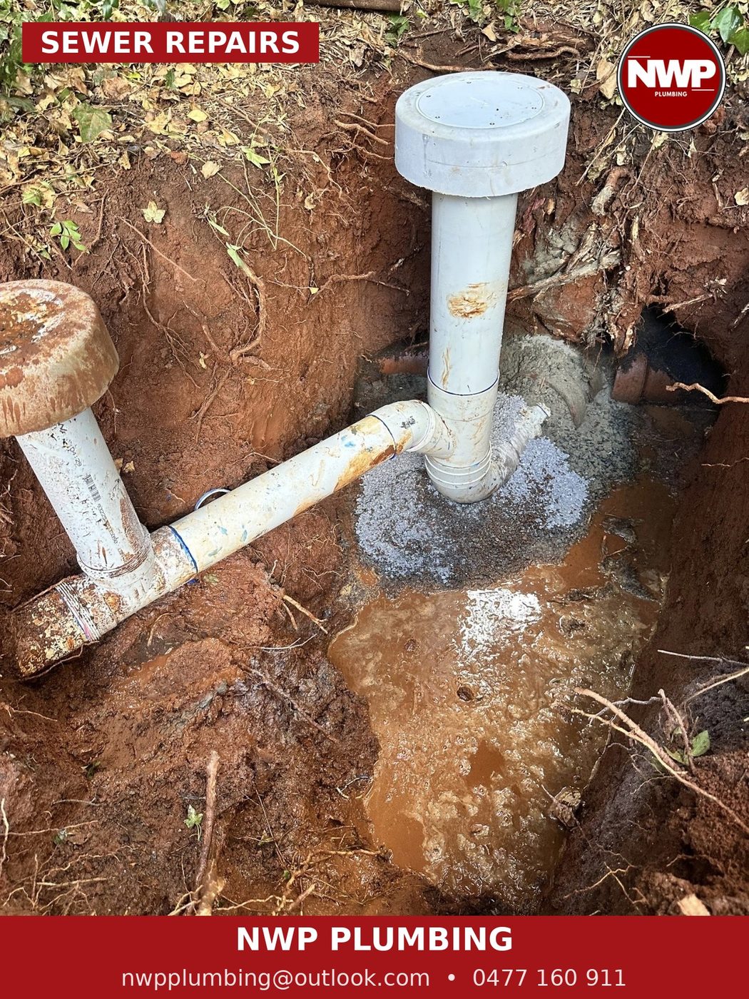 Sewer pipe repair